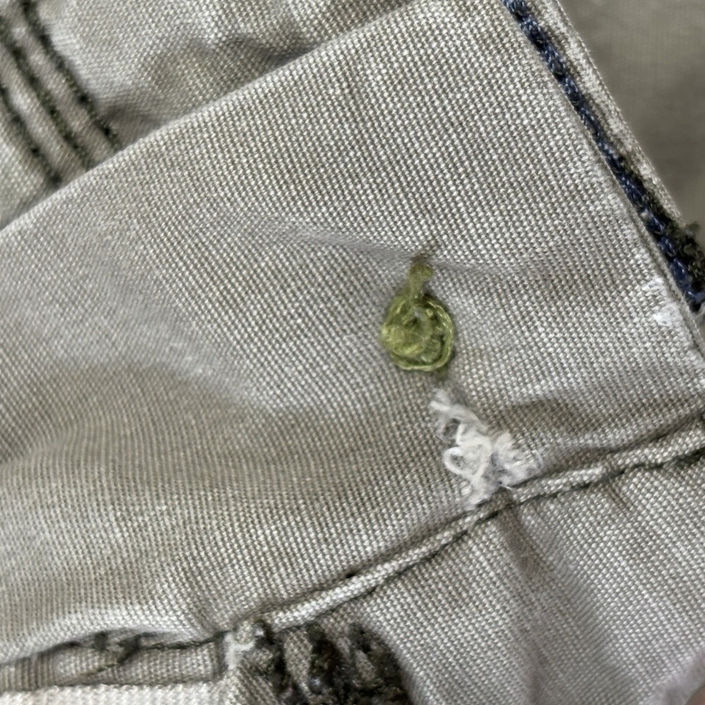 L.L. Bean Favorite Fit Cargo Pants Women's 16 Dusty Olive Canvas Utility - Picture 5 of 15